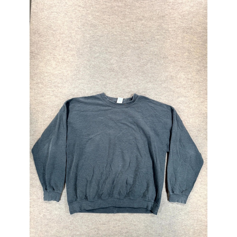 Gildan Heavy Blend Mens XL Dark Gray Fleece Lined Pullover Sweatshirt